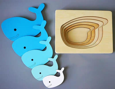 EcoToys Animato™ | Estimula el aprendizaje jugando - Animales Rompecabezas de Madera 3D